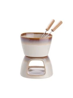 AU CHOCOLAT Mini-Fondue Mit 2 Gabeln