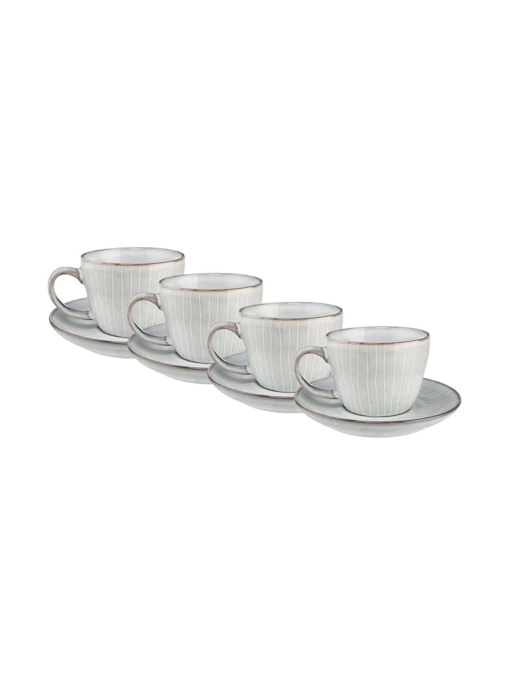 HENLEY 4x Kaffeetasse Mit Untertasse 270ml 1 HENLEY 4x Kaffeetasse Mit Untertasse 270ml