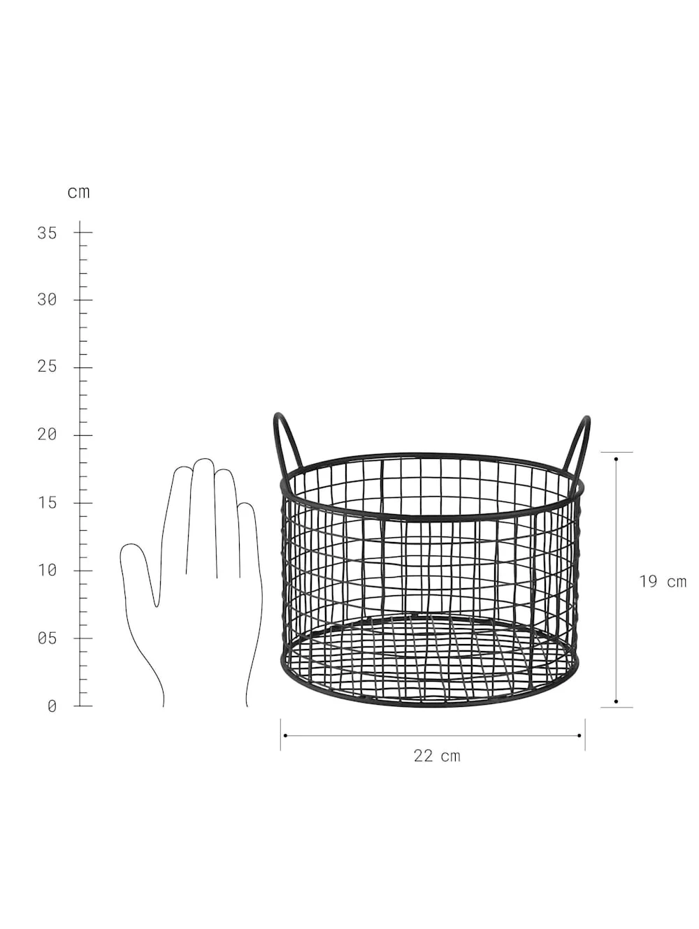 HOOP Korb Rund Ø22cm 5 HOOP Korb Rund Ø22cm – Bild 5