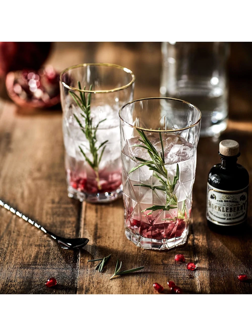 UPSCALE 6x Longdrinkgläser Mit Goldrand 460ml 2 UPSCALE 6x Longdrinkgläser Mit Goldrand 460ml – Bild 2