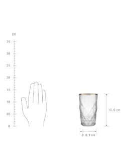 UPSCALE 6x Longdrinkgläser Mit Goldrand 460ml 7 UPSCALE 6x Longdrinkgläser Mit Goldrand 460ml -Wenko shop butlers upscale 6x longdrinkglaeser goldrand 460ml 0001811891 1011852541 3