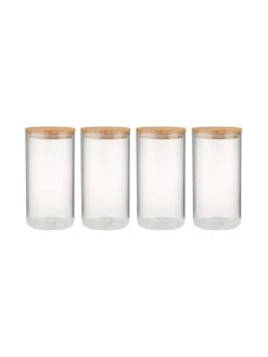 WOODLOCK 4x Vorratsgläser 2300ml