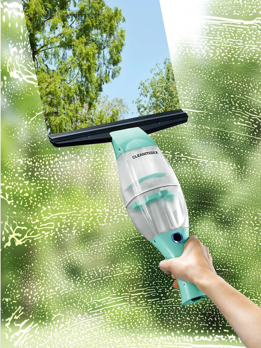 Akku-Fensterreiniger Mit Praktischer Verlängerungsstange 2 Akku-Fensterreiniger Mit Praktischer Verlängerungsstange – Bild 2