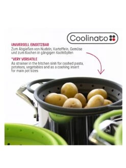 3tlg. Faltbares Silikon-Sieb-Set, Ø 16, 20 & 24 Cm -Wenko shop coolinato 3tlg faltbares silikon sieb set o 16 20 24 cm 0001714670 2