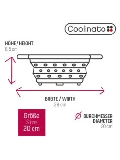 3tlg. Faltbares Silikon-Sieb-Set, Ø 16, 20 & 24 Cm -Wenko shop coolinato 3tlg faltbares silikon sieb set o 16 20 24 cm 0001714670 3