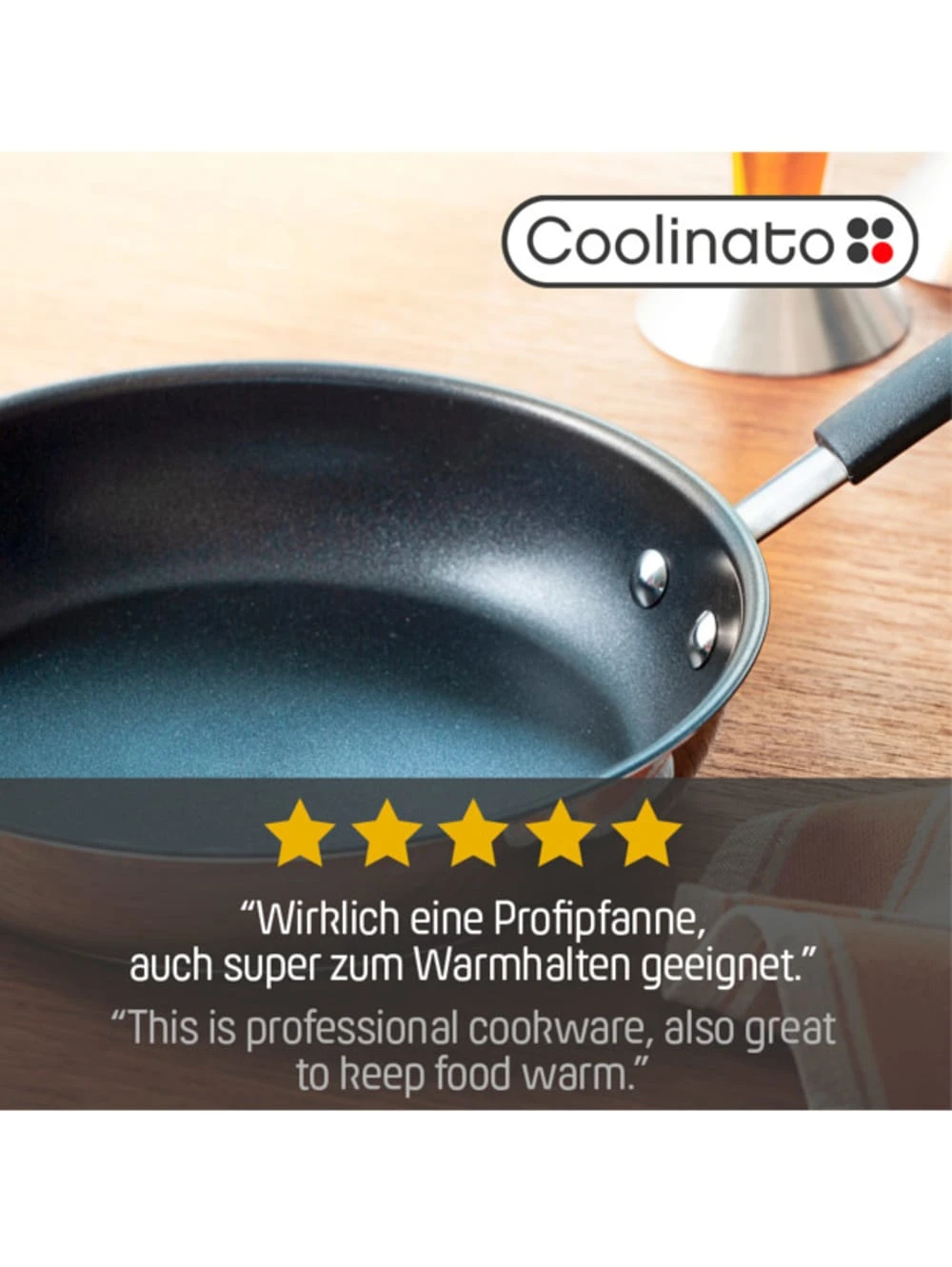 Edelstahl-Bratpfanne, Ø 28 Cm 2 Edelstahl-Bratpfanne, Ø 28 Cm – Bild 2