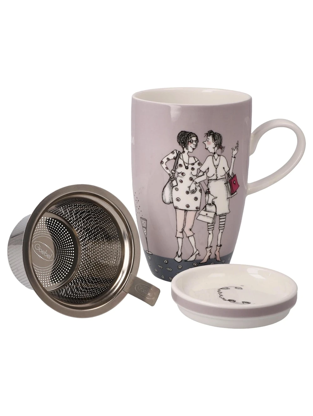 Teetasse Mit Deckel Und Sieb Barbara Freundlieb - Ziemlich Beste Freundinnen 1 Teetasse Mit Deckel Und Sieb Barbara Freundlieb - Ziemlich Beste Freundinnen