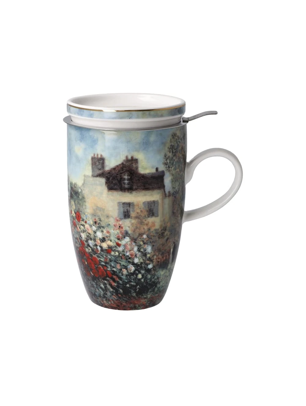 Teetasse Mit Deckel Und Sieb Claude Monet - Das Künstlerhaus 2 Teetasse Mit Deckel Und Sieb Claude Monet - Das Künstlerhaus – Bild 2