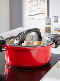 Energiespartopf 'Gourmet Red', Fassungsvermögen 4 Liter