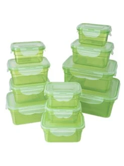 22tlg. Frischhaltedosen-Set, Grün