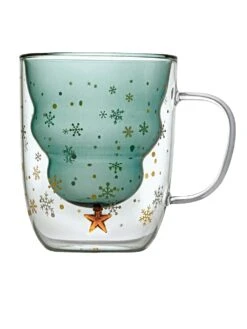 Doppelwandiges-Weihnachtsglas, 250 Ml