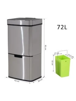 HOMCOM Abfalleimer Mit Sensor 9 HOMCOM Abfalleimer Mit Sensor -Wenko shop homcom abfalleimer sensor 0001630176 1010892466 4