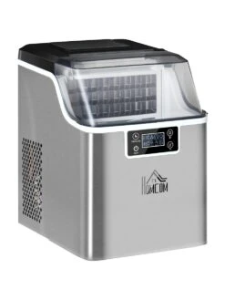 HOMCOM Eiswürfelmaschine Mit LCD-Bedienfeld