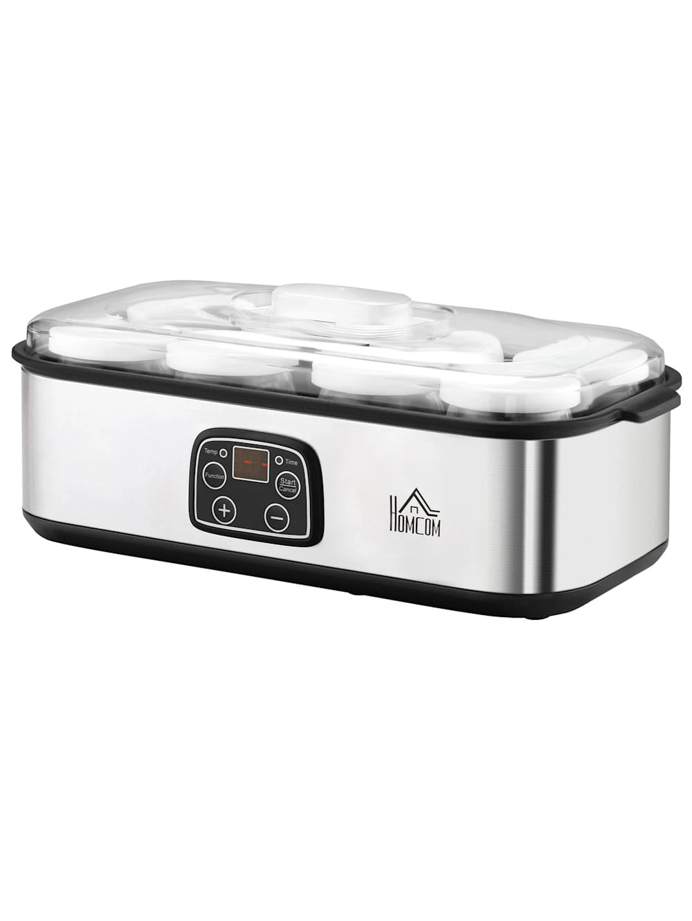 HOMCOM Joghurtbereiter Mit 8 Glasbehälter 2 HOMCOM Joghurtbereiter Mit 8 Glasbehälter – Bild 2