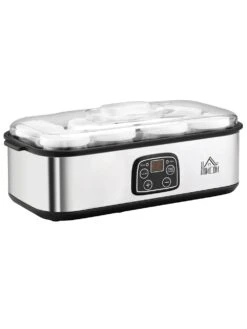 HOMCOM Joghurtbereiter Mit 8 Glasbehälter