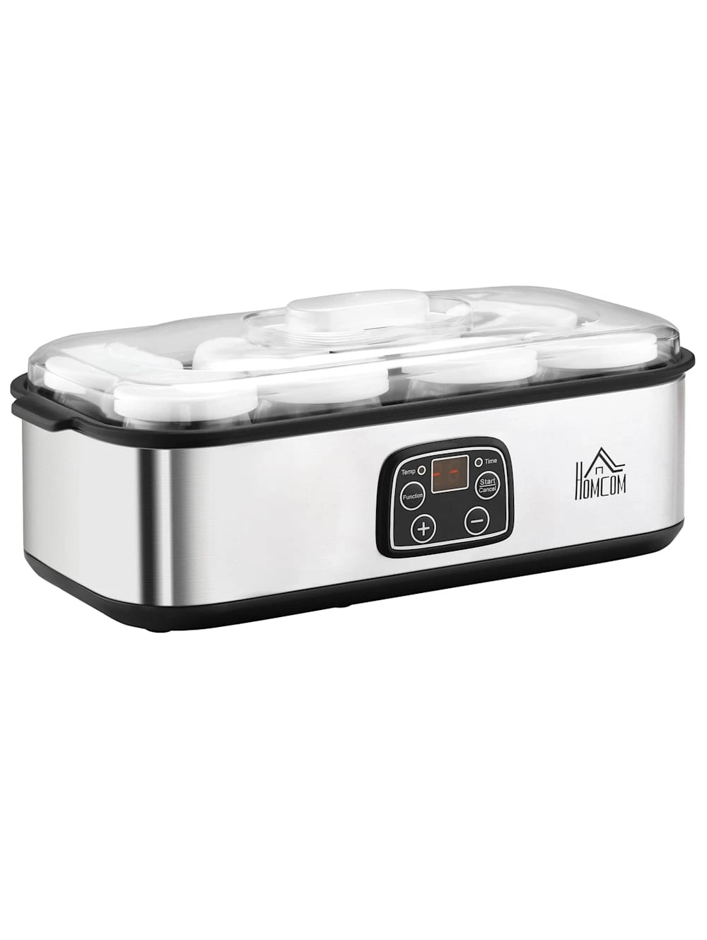 HOMCOM Joghurtbereiter Mit 8 Glasbehälter 1 HOMCOM Joghurtbereiter Mit 8 Glasbehälter