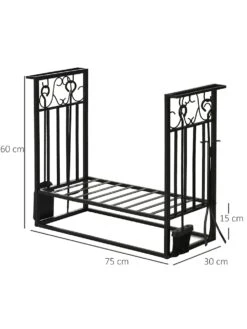 HOMCOM Kaminholzständer Mit Kaminbesteck -Wenko shop homcom kaminholzstaender kaminbesteck 0001630789 1010893583 3