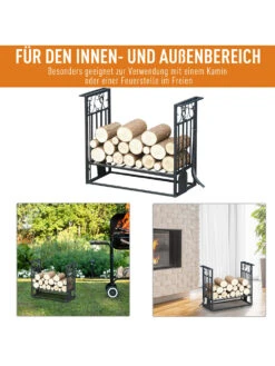 HOMCOM Kaminholzständer Mit Kaminbesteck -Wenko shop homcom kaminholzstaender kaminbesteck 0001630789 1010893583 4