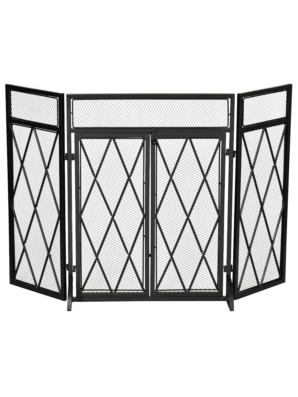 HOMCOM Kaminschirm Mit Faltbaren Design 2 HOMCOM Kaminschirm Mit Faltbaren Design – Bild 2