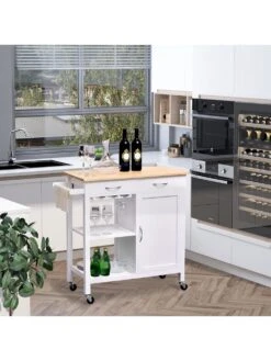 HOMCOM Küchenrollwagen Mit Vielen Staumöglichkeiten 8 HOMCOM Küchenrollwagen Mit Vielen Staumöglichkeiten -Wenko shop homcom kuechenrollwagen vielen staumoeglichkeiten 0001770488 1011395175 3