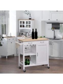 HOMCOM Küchenrollwagen Mit Vielen Staumöglichkeiten 9 HOMCOM Küchenrollwagen Mit Vielen Staumöglichkeiten -Wenko shop homcom kuechenrollwagen vielen staumoeglichkeiten 0001770488 1011395175 4