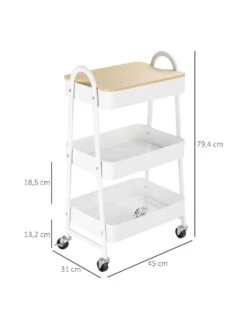 HOMCOM Küchenwagen Mit 4 Universalräder -Wenko shop homcom kuechenwagen 4 universalraeder 0001831465 1012179996 4