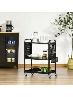 HOMCOM Küchenwagen Mit 4 Universalräder 7 HOMCOM Küchenwagen Mit 4 Universalräder -Wenko shop homcom kuechenwagen 4 universalraeder 0001831466 1012180005 2