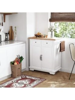 HOMCOM Küchenwagen Mit Höhenverstellbaren Einlegeböden 7 HOMCOM Küchenwagen Mit Höhenverstellbaren Einlegeböden -Wenko shop homcom kuechenwagen hoehenverstellbaren einlegeboeden 0001864450 1012472194 2