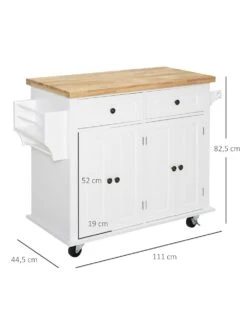 HOMCOM Küchenwagen Mit Verstellbaren Einlegeböden, Aus Massivem MDF-Holz Und Spanplatten 9 HOMCOM Küchenwagen Mit Verstellbaren Einlegeböden, Aus Massivem MDF-Holz Und Spanplatten -Wenko shop homcom kuechenwagen verstellbaren einlegeboeden massivem mdf holz spanplatten 0001632328 1010896442 4