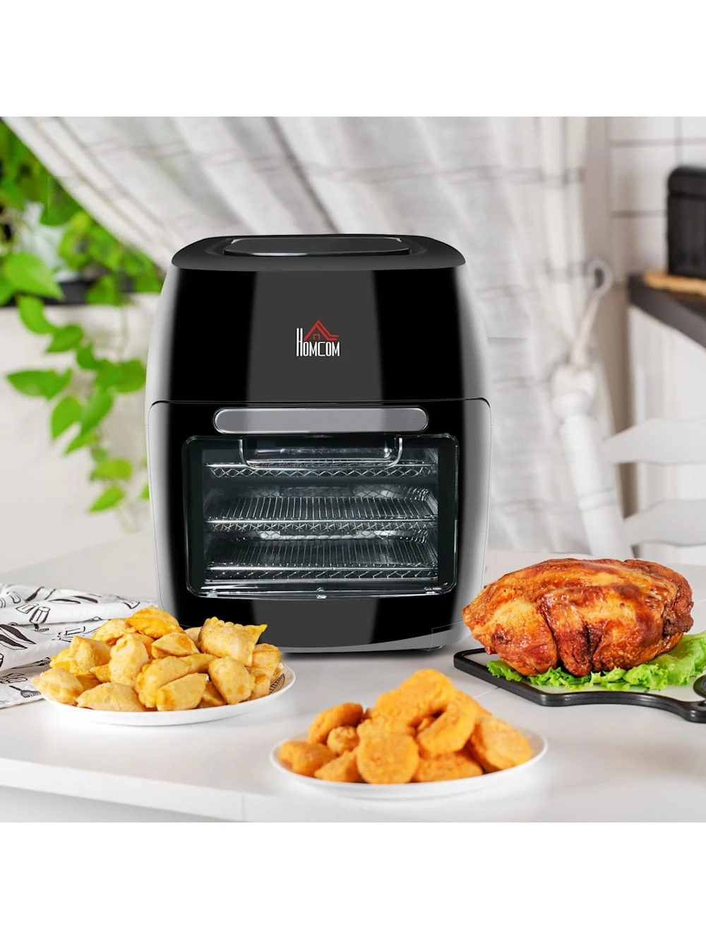 HOMCOM Luftfritteuse Mit Rutschfesten Böden, Mit Innenbeleuchtung 3 HOMCOM Luftfritteuse Mit Rutschfesten Böden, Mit Innenbeleuchtung – Bild 3