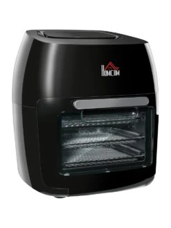 HOMCOM Luftfritteuse Mit Rutschfesten Böden, Mit Innenbeleuchtung