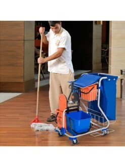 HOMCOM Putzwagen Mit 4 Fahreimern 7 HOMCOM Putzwagen Mit 4 Fahreimern -Wenko shop homcom putzwagen 4 fahreimern 0001770412 1011394552 2