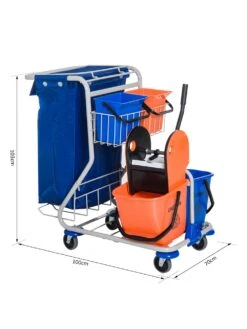 HOMCOM Putzwagen Mit 4 Fahreimern 9 HOMCOM Putzwagen Mit 4 Fahreimern -Wenko shop homcom putzwagen 4 fahreimern 0001770412 1011394552 4