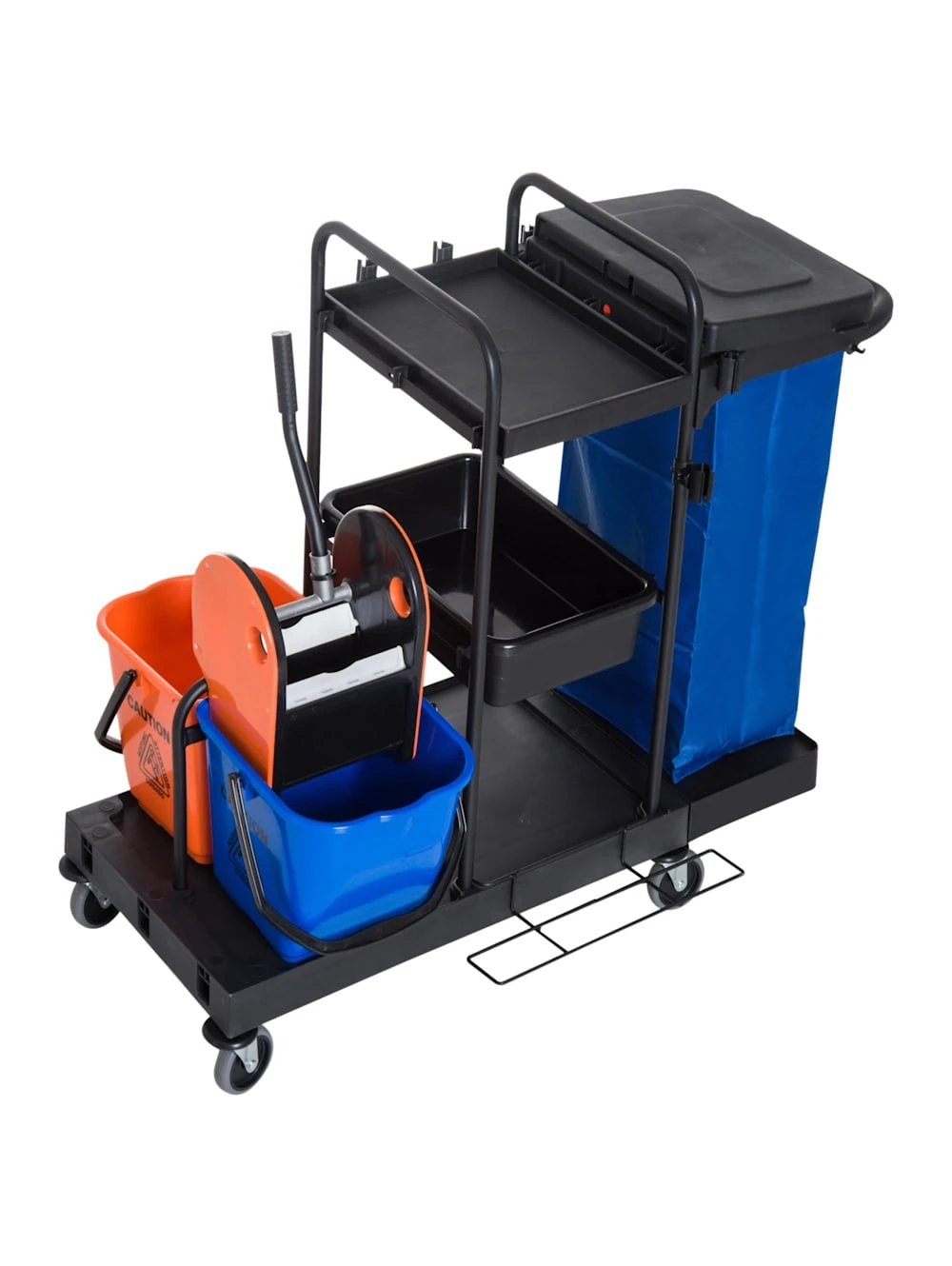 HOMCOM Putzwagen Mit 4 Leichtgängigen Rollen 2 HOMCOM Putzwagen Mit 4 Leichtgängigen Rollen – Bild 2