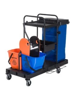 HOMCOM Putzwagen Mit 4 Leichtgängigen Rollen