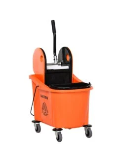 HOMCOM Putzwagen Mit Auswringvorrichtung