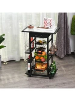 HOMCOM Servierwagen Mit Ausziehbaren Körben 7 HOMCOM Servierwagen Mit Ausziehbaren Körben -Wenko shop homcom servierwagen ausziehbaren koerben 0001630953 1010893906 2