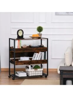 HOMCOM Servierwagen Im Industrie-Design -Wenko shop homcom servierwagen industrie design 0001846934 1012300559 2