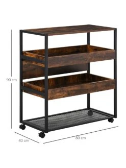 HOMCOM Servierwagen Im Industrie-Design -Wenko shop homcom servierwagen industrie design 0001846934 1012300559 4