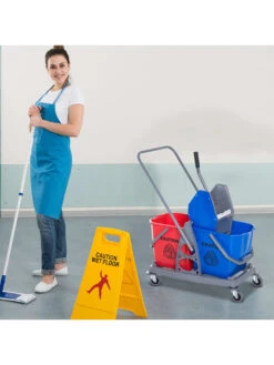 HOMCOM Wischwagen Mit 2 Eimern 7 HOMCOM Wischwagen Mit 2 Eimern -Wenko shop homcom wischwagen 2 eimern 0001630585 1010893217 2
