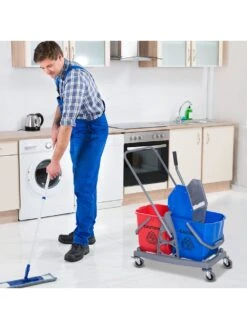 HOMCOM Wischwagen Mit 2 Eimern 8 HOMCOM Wischwagen Mit 2 Eimern -Wenko shop homcom wischwagen 2 eimern 0001630585 1010893217 3