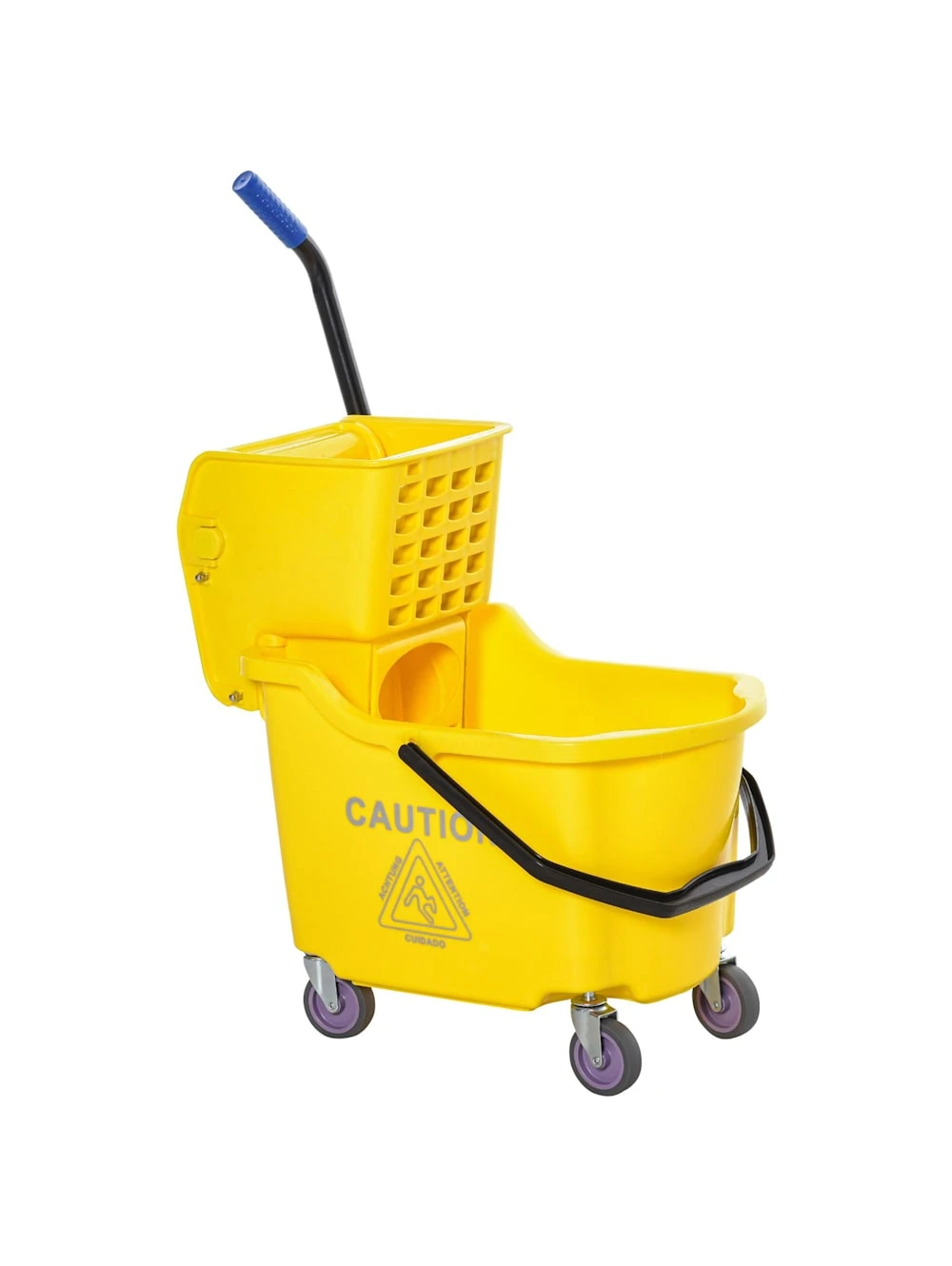 HOMCOM Wischwagen Mit Seitenpresse 1 HOMCOM Wischwagen Mit Seitenpresse