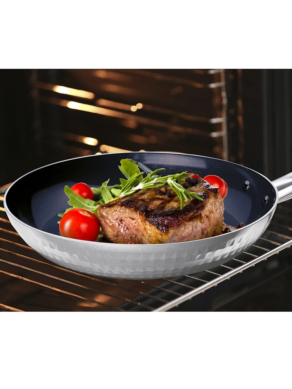 3tlg. Hochrand-Pfannenset 'Ceraflon Diamant Prestige', Ø 20, 24 & 28 Cm 2 3tlg. Hochrand-Pfannenset 'Ceraflon Diamant Prestige', Ø 20, 24 & 28 Cm – Bild 2