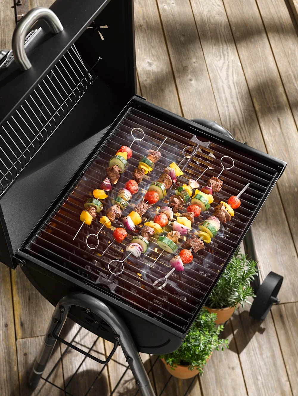 6er-Set Edelstahl-Grillspieße Mit Verchromtem Halter 2 6er-Set Edelstahl-Grillspieße Mit Verchromtem Halter – Bild 2