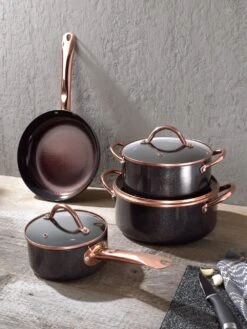 7tlg. Kochtopfset 'Ceraflon Diamant Excellent' - Edition Roségold