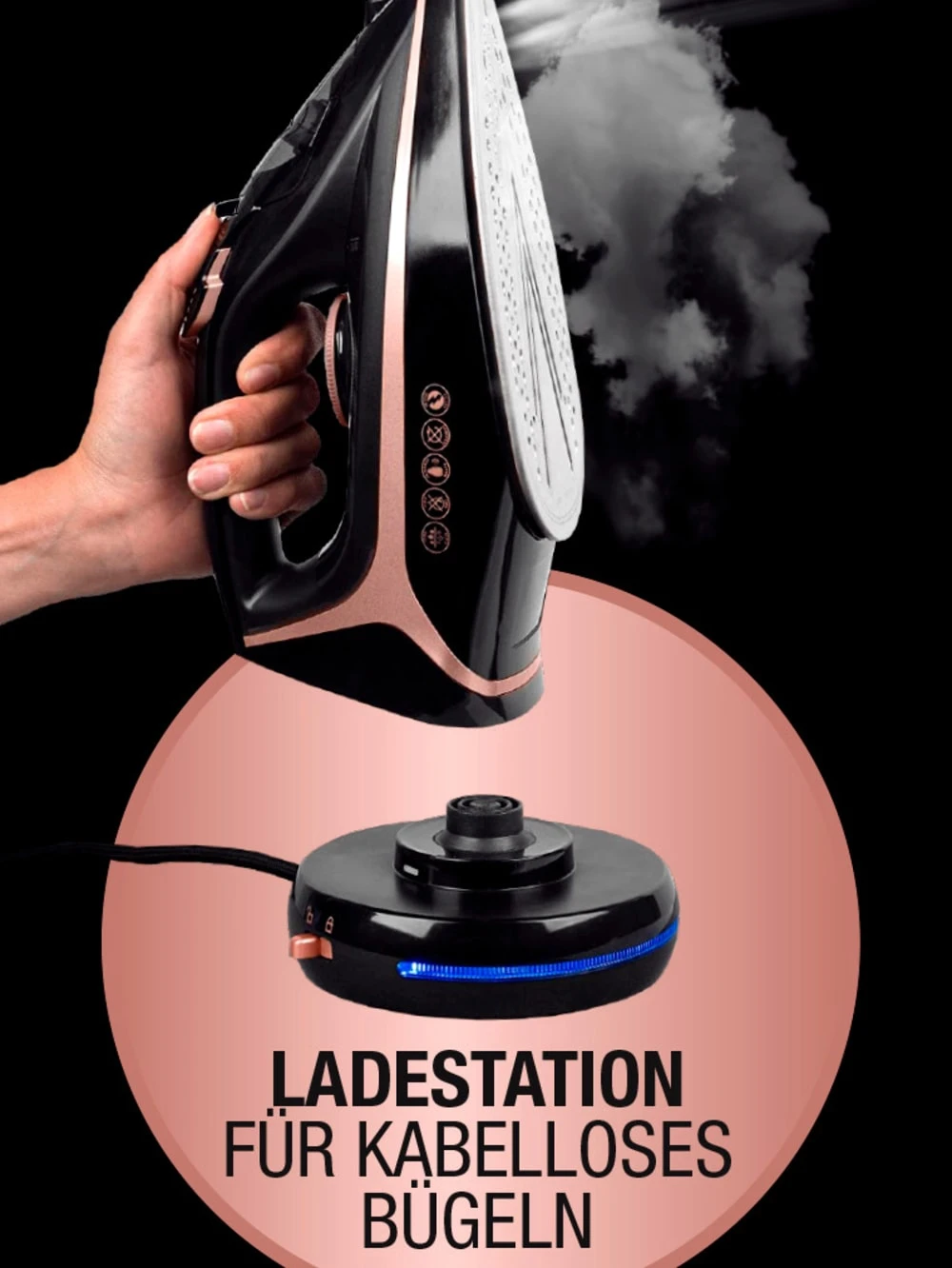 Akku-Dampfbügeleisen 4 Akku-Dampfbügeleisen – Bild 4