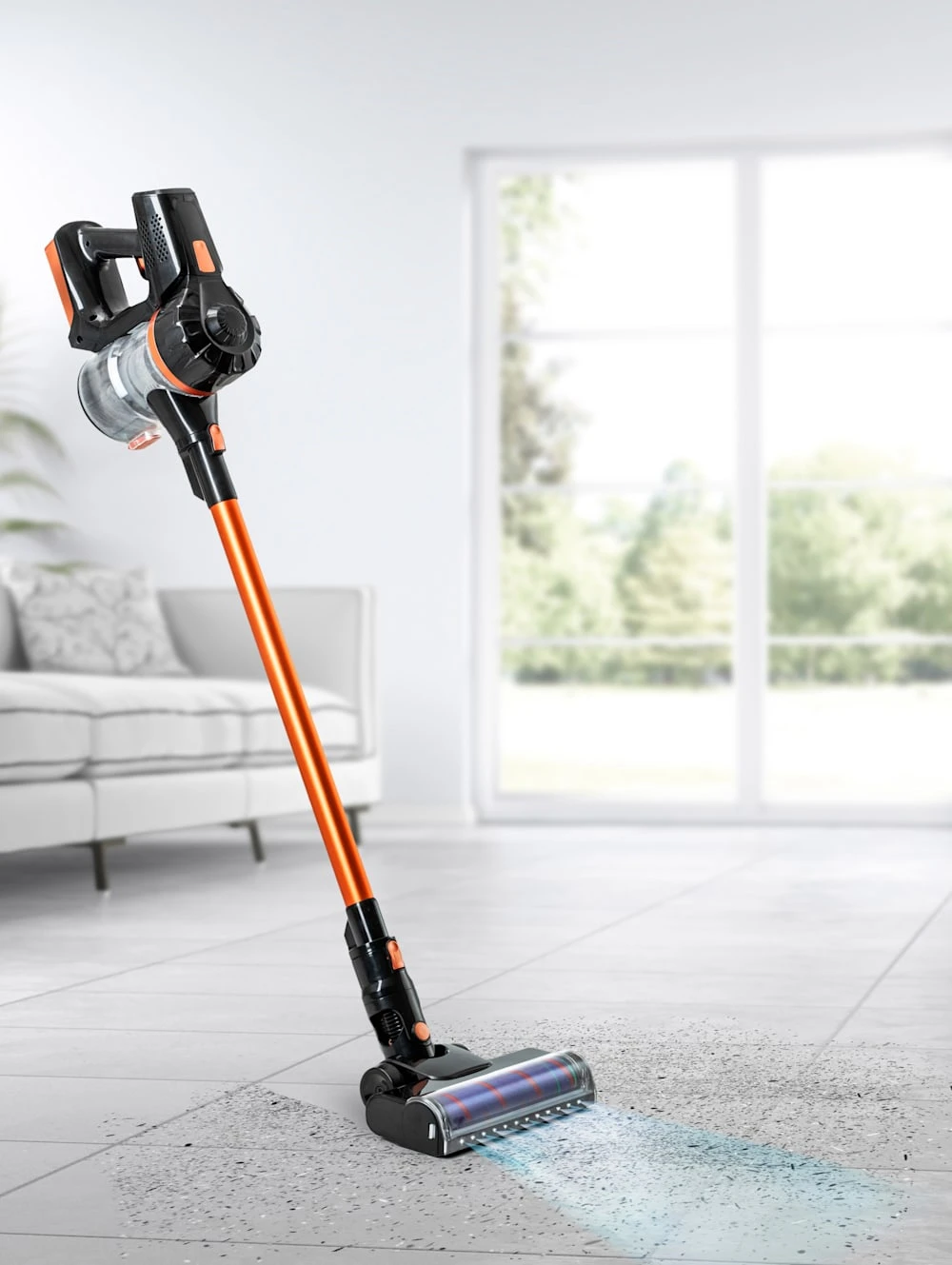 Beutelloser 2in1 Akku-Zyklon-Hand- & Bodenstaubsauger 'Fusion MX10', Extra Leicht 1 Beutelloser 2in1 Akku-Zyklon-Hand- & Bodenstaubsauger 'Fusion MX10', Extra Leicht