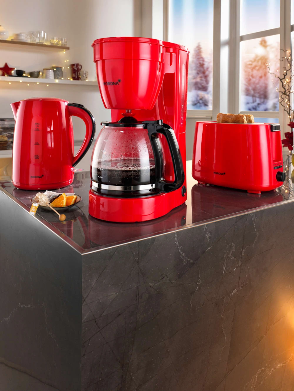 Kaffeeautomat 10118, Für 12 Tassen, Rot 2 Kaffeeautomat 10118, Für 12 Tassen, Rot – Bild 2