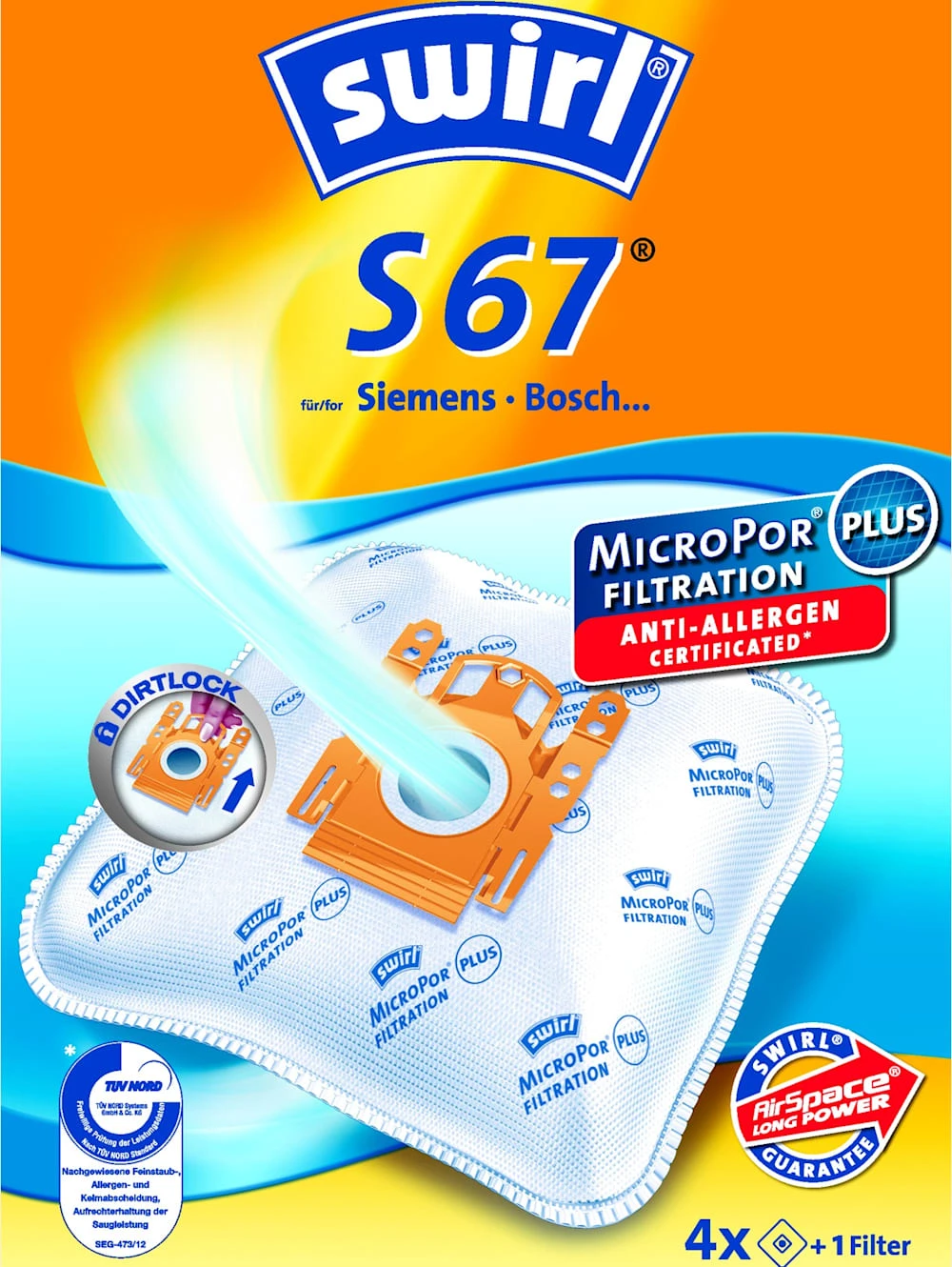 Melitta Swirl® Staubsaugerbeutel S 67 2 Melitta Swirl® Staubsaugerbeutel S 67 – Bild 2