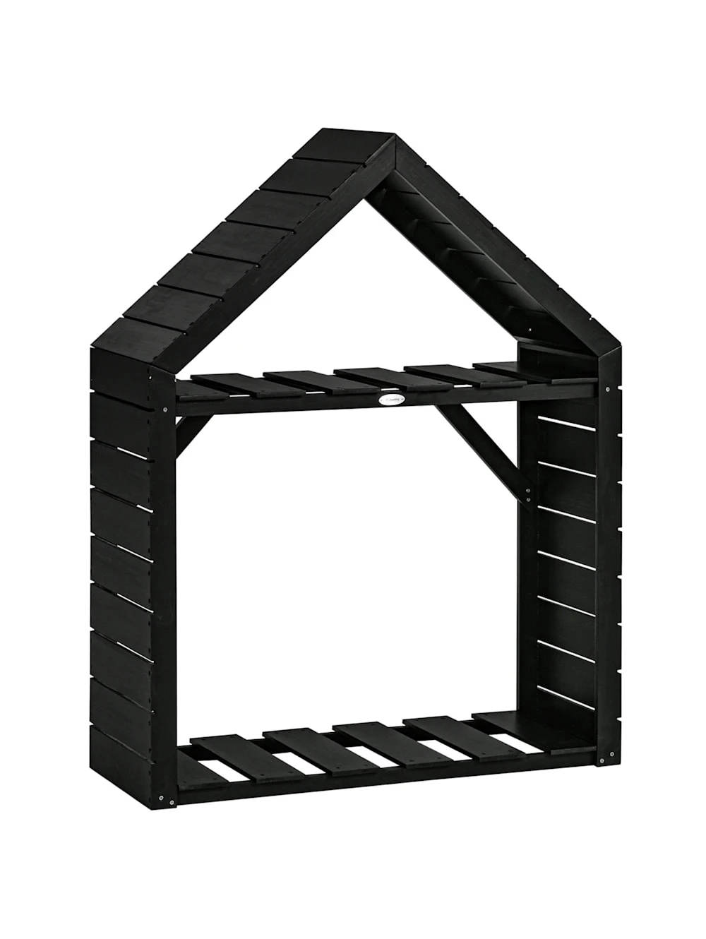 OUTSUNNY Kaminholzregal Mit 2 Ebenen 1 OUTSUNNY Kaminholzregal Mit 2 Ebenen